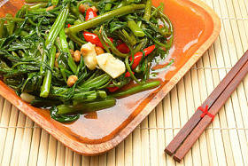 炒空心菜图片