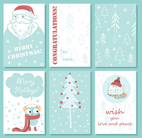 6圣诞贺卡模板