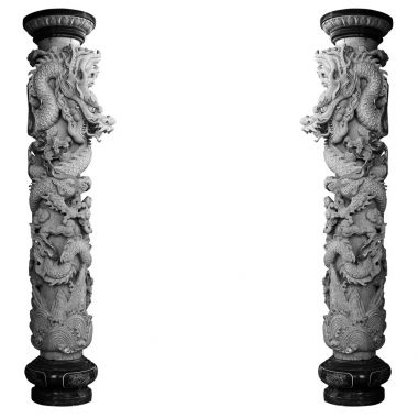 在白色背景上的中国风龙 在白色背景上的中国风龙