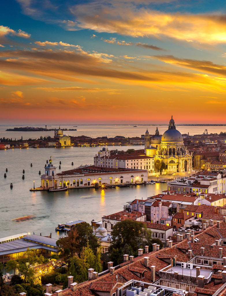 威尼斯的鸟瞰图图片