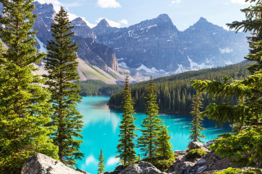 班夫國家公園的莫蘭湖照片