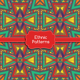 民族部落图案装饰。本机的炫彩矢量图