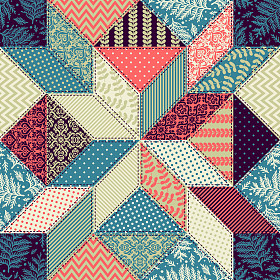 多彩的装饰拼凑