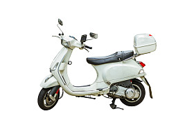 电动自行车上白色孤立高建群为您的新设计