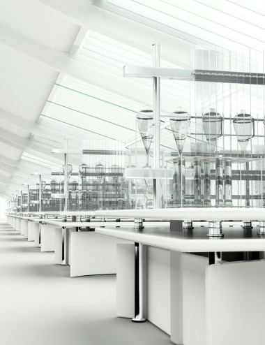 白色現(xiàn)代清潔研究實驗室內(nèi)部圖片