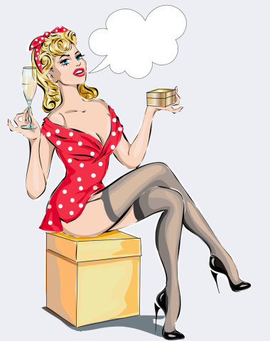 把圣誕節(jié)的女孩，快樂(lè)新的一年 2016年釘