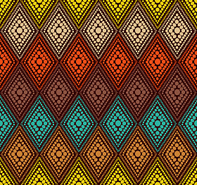 抽象彩色圆点几何图案