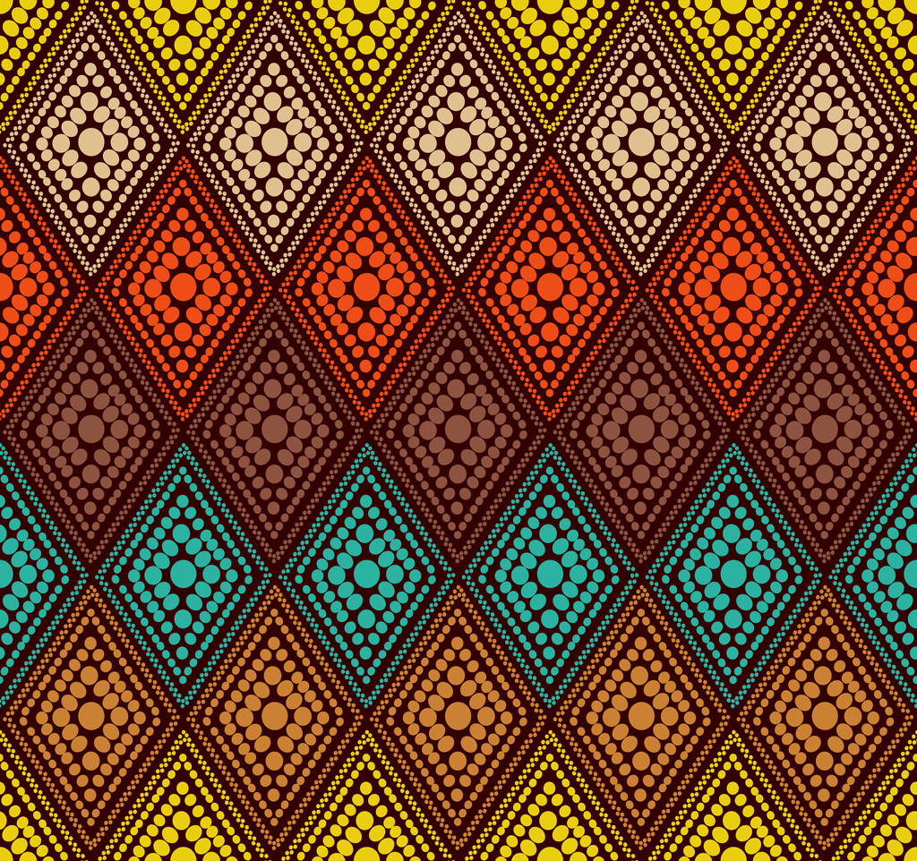 抽象彩色圆点几何图案