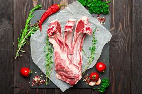 原料新鲜羊肉排骨图片