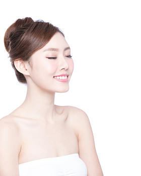 美丽的皮肤护理的女人的脸图片