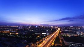 夜晚的城