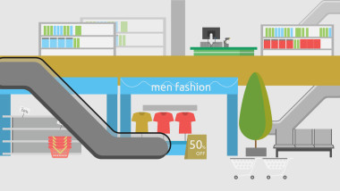 百货商场背景图片