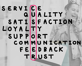 客户目标市场拼图概念照片