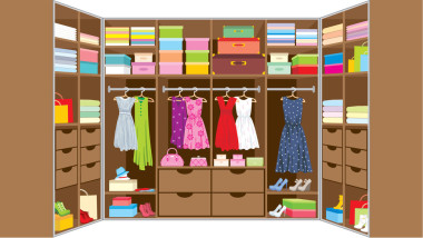 衣柜的房间。家具图片