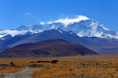 奧友峰和幾個(gè)喜馬拉雅山峰。西藏。1927