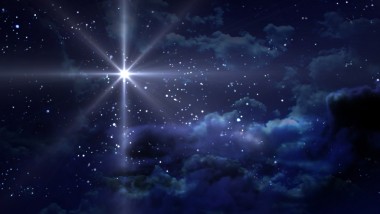 蓝色星空图片