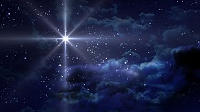 蓝色星空图片