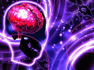 大腦和神經(jīng)細(xì)胞的抽象背景圖片