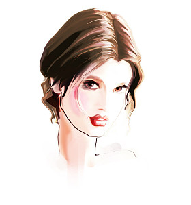 美丽的浪漫女人