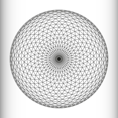 單色而優(yōu)雅的模式。黑色和白色幾何圓形圖案