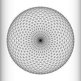 单色而优雅的模式。黑色和白色几何圆形图案