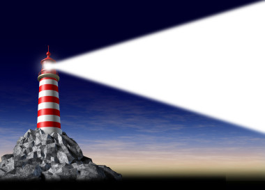 灯塔的光芒图片