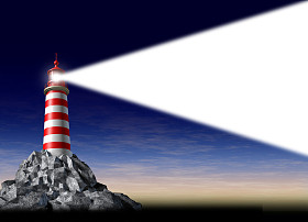 灯塔的光芒图片