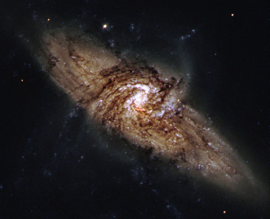 在外層空間的螺旋星系