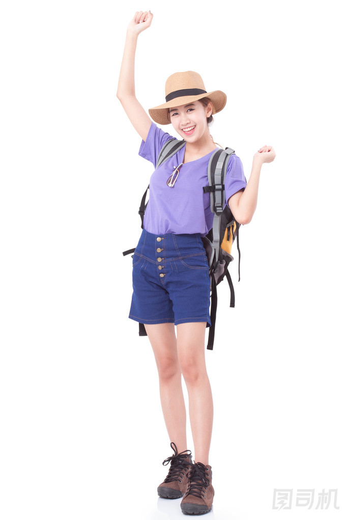 年輕女孩旅游