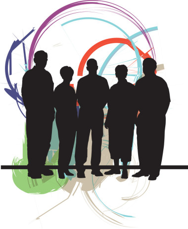 商人。矢量插画照片