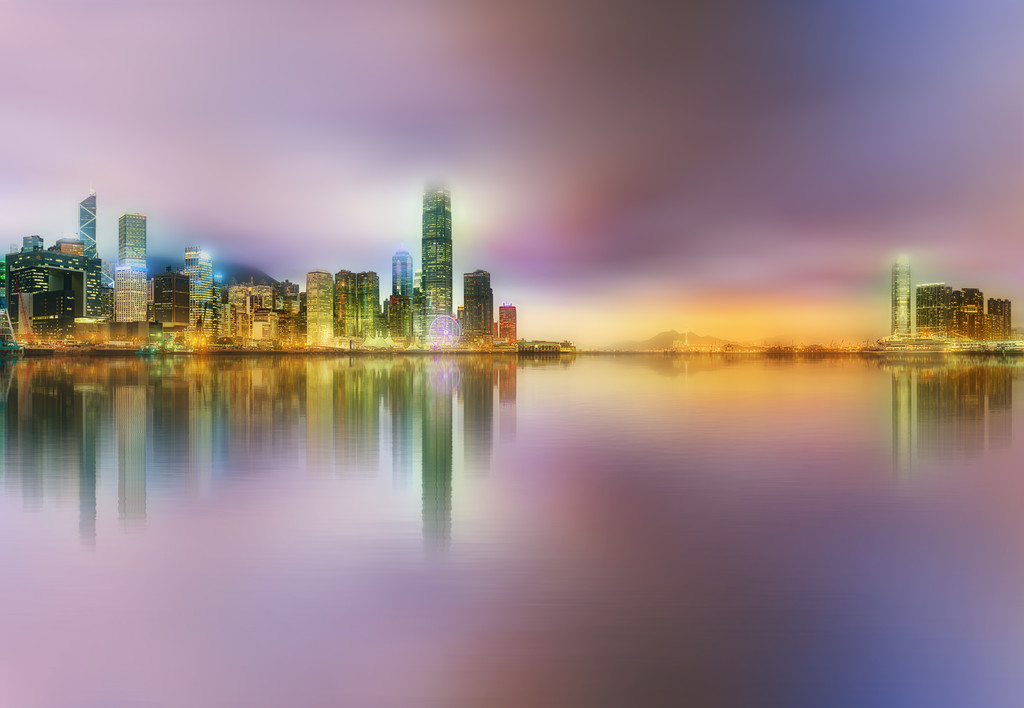 Hong 港和金融区全景图图片 Hong 港和金融区全景图图片