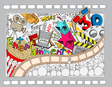 電影院涂鴉照片