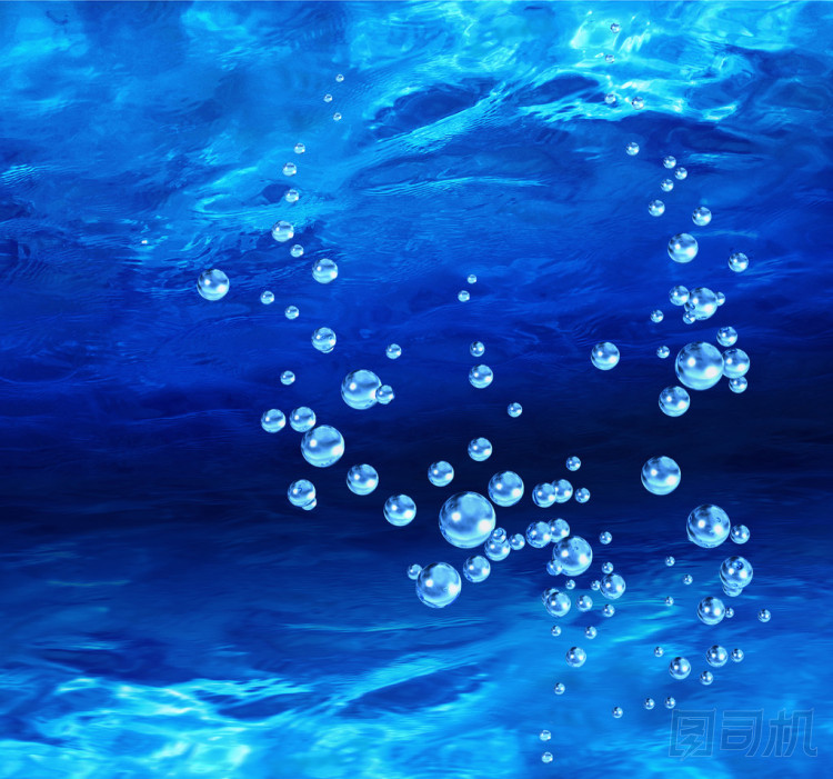 藍(lán)色氣泡水下