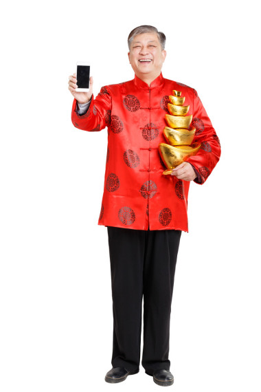 移動(dòng)電話在中國(guó)農(nóng)歷新年的人