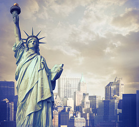 在纽约的早晨图片