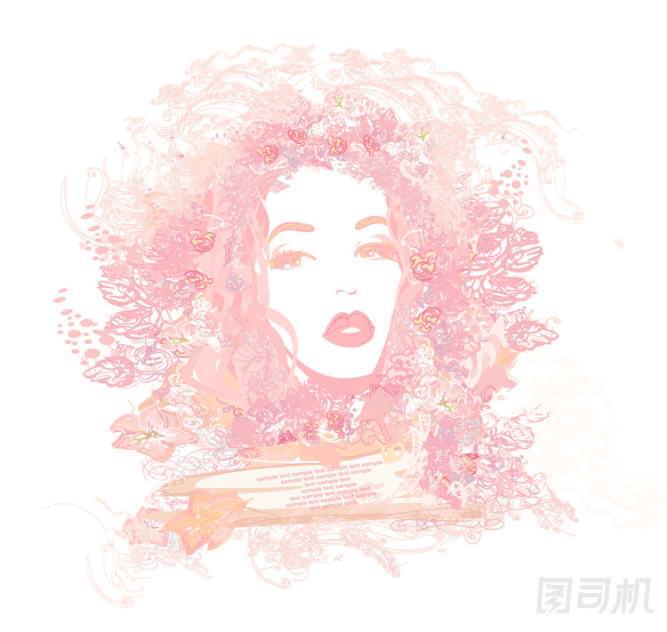 美麗的女人肖像照片