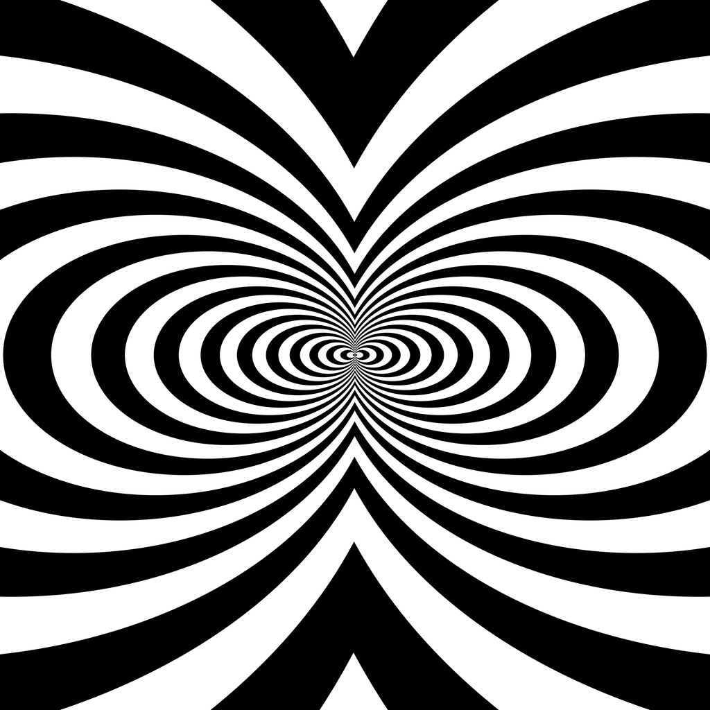 同心的抽象符号,三角-光学、 视觉错觉 同心的抽象符号,三角-光学、 视觉错觉