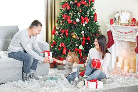 圣诞全家福 图片