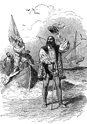 Christopher Columbus landed in America