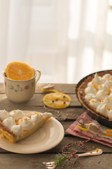 圣诞节那天送达的橙色挞图片