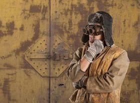 带着眼镜的蒸汽朋克人