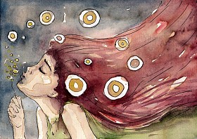 一个漂亮女人的肖像