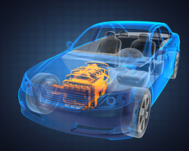 透明汽車(chē)的概念圖片