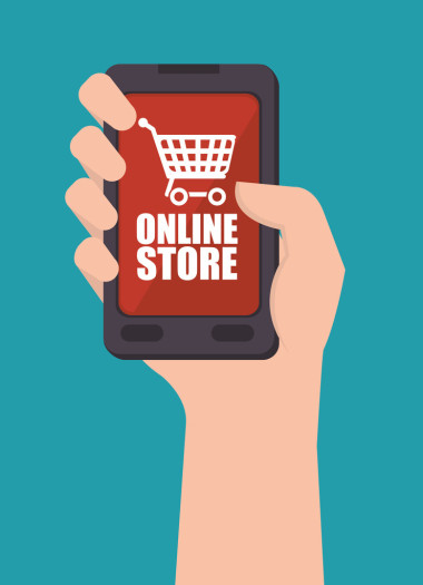 电子商务和购物平面设计图片