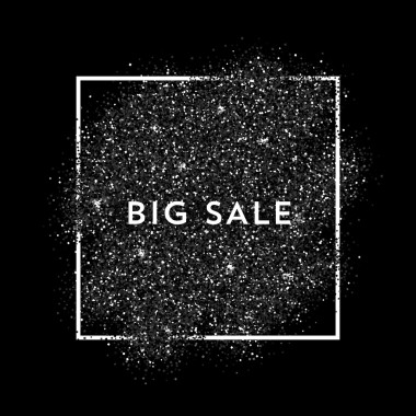 黑色粉塵與白色框架圖片