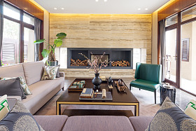 现代客厅的内部