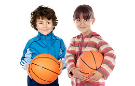 两个可爱的孩子图片