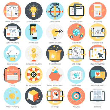 搜索引擎優(yōu)化主題圖標集圖片