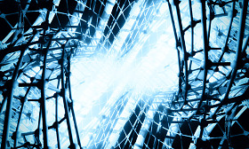 3d 的未来派抽象背景