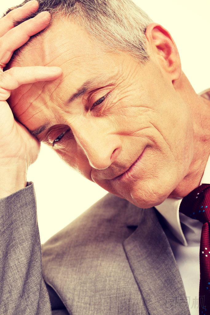 強(qiáng)調(diào)、 累了的商人圖片